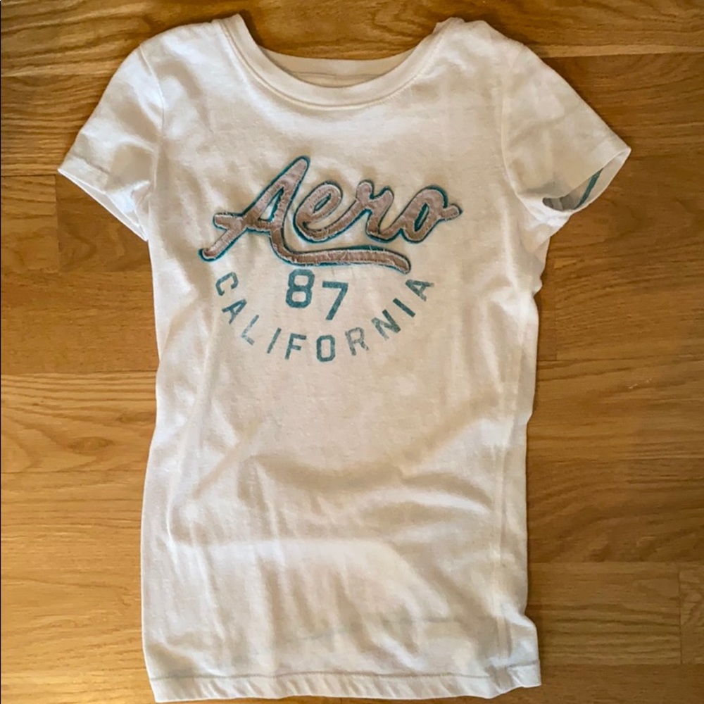Aeropostale white graphic tee tshirt